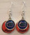 FTH 55427 Florida Gators Double Disk Earrings