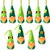 St. Patricks Day Gnome Leprechaun Swedish Gnome Ornaments Set Irish Leprechaun Gnome Tomtees Irish Gnome Elf Scandinavian Gnomes for St. Patricks Day Christmas  Orange 12