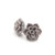 Succulent Earrings on Plastic Posts for Metal Sensitive Ears 13mm Matte Pale Grey