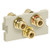 Leviton 41292-3RI Multimedia Outlet System 3-Port RCA Module Feedthrough, Ivory