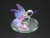 Handmade Blown Glass Mini Hummingbird - Purple