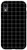 iPhone XR Black and White Grid Checkered Pattern Case