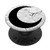 Black Crescent Moon White PopSockets PopGrip Swappable Grip for Phones  and  Tablets