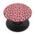 Coral Pink and Black Simple Line Retro Pattern PopSockets PopGrip Swappable Grip for Phones  and  Tablets