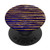 Deep Purple Striped Wavy Lines Abstract Trendy Glam Stripe PopSockets Grip and Stand for Phones and Tablets