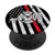 Jax Firefighter Thin Red Line Flag Fire Dog PopSockets Grip and Stand for Phones and Tablets