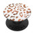 Rose Leopard Cheetah White PopSockets PopGrip Swappable Grip for Phones  and  Tablets