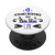 Thin Blue Line Retro Police Support Quote PopSockets Grip and Stand for Phones and Tablets