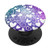 White Modern Hearts Teal Purple Polygon PopSockets PopGrip Swappable Grip for Phones  and  Tablets