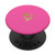 Yellow Minimalist Heart Pink PopSockets PopGrip Swappable Grip for Phones  and  Tablets
