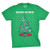Mens Meowy Christmas Funny Cat Dad Ugly Sweater T Shirt Adult Humor Sarcastic  Green  - XL