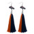 NFL Denver Broncos Tassel Earrings