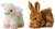 Aurora Plush 8" Mini Flopsies Bundle, Bitty Bunny and Lana Lamb