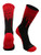TCK Downtown Crew Socks  Scarlet Black Small