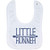Running Baby  and  Infant Bib   Little Runner   Soft Microfiber Bib   Navy