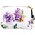 Small Makeup Bag for Purse Travel Makeup Pouch Mini Cosmetic Bag for Women Girls Graceful flowers