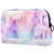 Small Makeup Bag for Purse Travel Makeup Pouch Mini Cosmetic Bag for Women Girls Pink hills