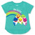 Nickelodeon Baby Shark Shirt for Girls Short Sleeves Hi-Low Tee for Toddlers Teal Size 2T