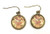 Van Gogh Sunflowers Handmade Dangle Earrings - Antique Bronze