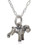 Tiny Schnauzer Charm Necklace - 925 Sterling Silver 18 inch