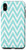 iPhone XS Max AQUA BLUE TURQUOISE WAVY LINES WALLPAPER - Cell Phone Case
