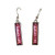 FTH Alabama Crimson Tide Rectangle Nameplate Earrings