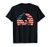 Skaters Having Fun USA Flag Skateboard Gift Teen Skaters T-Shirt