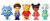 Daniel Tiger's Neighborhood Friends Figures Set