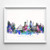 Buenos Aires Argentina Watercolor Skyline Poster Cityscape Wall Art Print Home Decor Watercolour Artwork - Unframed