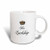 3dRose mug_112867_5 "His Lordship part of A His & Hers Mr & mrs couples Gift Set Funny Humorous Two Tone Red" Mug, 11 oz, Red/White