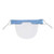 Mini Shield Washable Reusable Comfortable Macks Transparent PVc Visual Face Bandanas  5pcs blue