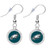 Philadelphia Eagles Crystal Earrings Pierced
