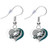 Philadelphia Eagles Swirl Heart Earrings - Pierced