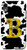 iPhone XR Cow Print Black White Sunflower Letter B Monogram Spotted Case