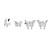 SLUYNZ 925 Sterling Silver Butterfly Earrings Cuff for Women Teen Girls Delicate Butterfly Studs Earrings Cartilage Earrings  Silver-Right Cuff