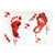 Blood Bath Mat Entrance Rug Non-slip Bathroom Bloody Doormat