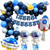 68pcs Outer Space Theme Birthday Party Backdrop - Spaceship  and  Astronaut Balloons Happy Birthday Banner Universe Galaxy Themed Boys Party Decoration