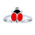 Lucky Red Black Ladybug Shape Garden Midi Thin Band Toe Ring For Women 925 Silver Sterling Adjustable