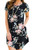 YMING Women s Loose Fit Mini Dress Floral Print Casual Dress with Pockets Black 2XL YMING Women s Loose Fit Mini Dress Floral Print Casual Dress with Pockets Black 2XL