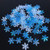 Worldoor 1200pcs Winter Wonderland White Snowflake Decorations - Snowflake Confetti Christmas Decorations Xmas Holiday Birthday Party Supplies  Blue