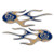 MLB Milwaukee Brewers Micro Flame Graphics Decal  Pack of 2