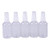 5pcs Empty 50ml Mini Plastic Spray Bottle Leak Proof Small Perfume Atomizer Refillable Container with Lids White 50ML x 5PCS