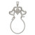 Raposa Elegance Sterling Silver Three Hearts and Flower Charm Holder  approximately 20 mm diameter