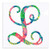 Vine Monogram Initial in Your Choice of 15 Patterns Prints - For Yeti Tumblers MacBooks Etc.