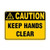 DYLAN MILLER Safety Sign - Caution Keep Hands Clear Hazard Sign Hazard Labels DYU0753 8 x 12 Inches Metal Sign Durable Indoor and Outdoor Signs Street Signs