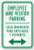 DYLAN MILLER Safety Sign - Employee Visitor Parking. Estacionamiento para Empleados Visitantes  with Sign DYU0458 8 x 12 Inches Metal Sign Durable Indoor and Outdoor Signs Street Signs