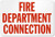 DYLAN MILLER Safety Sign - Fire Department Connection Sign DYU0585 8 x 12 Inches Metal Sign Durable Indoor and Outdoor Signs Street Signs