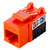 LINKOMM 10-Pack RJ45 Cat6 Slim Profile UTP Unshielded Keystone Jack  Orange