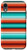 iPhone XR Turquoise and Orange Mexican Serape Striped Poncho Pattern Case