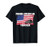 Proud American Trucker USA Flag Patriotic Truck Driver Gift T-Shirt